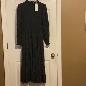 Elegant Navy Floral Boden Dress